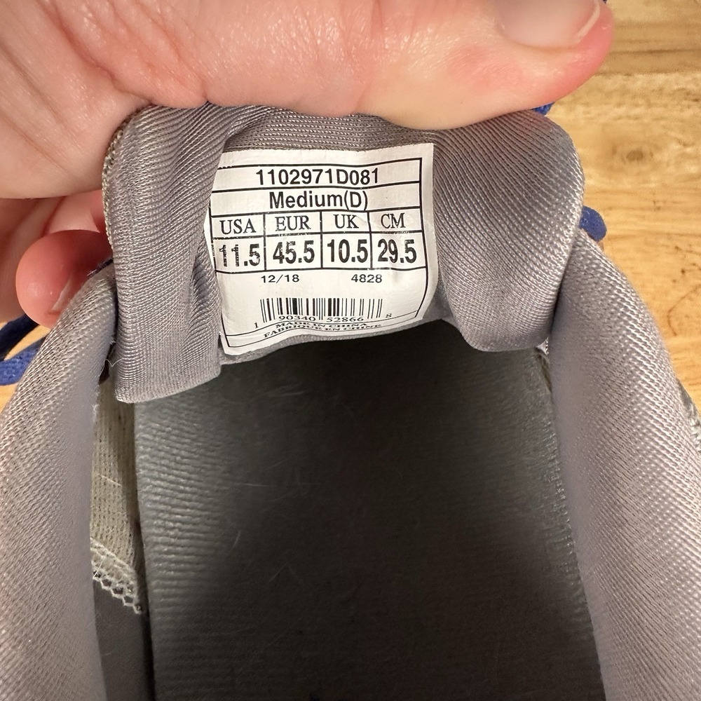 Men's Brooks Launch 6 (1102971D081) Gray/Blue Shoes Sneakers Size 11.5 - Picture 9 of 10